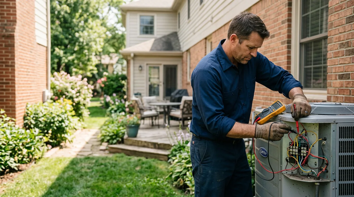 HVAC technician working near Bunola, PA